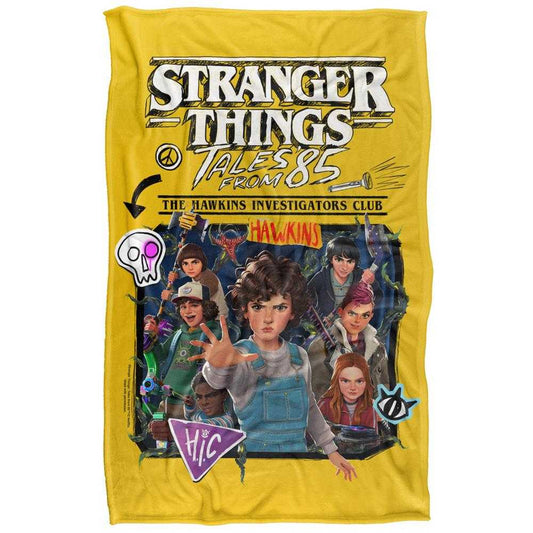 Multicoloured - Front - Stranger Things: Tales from ´85 Group Poster Soft Touch Blanket