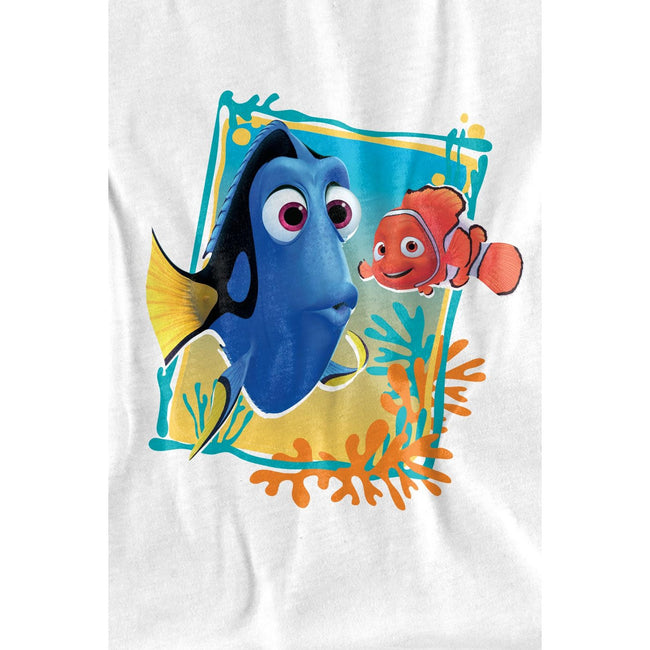 White - Lifestyle - Finding Nemo Childrens-Kids Dory Nemo T-Shirt