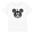 White - Front - Disney Childrens-Kids Mickey Mouse Pumpkin Head T-Shirt