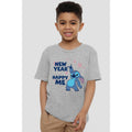 Sport Heather - Side - Lilo & Stitch Childrens-Kids New Year, Happy Me T-Shirt