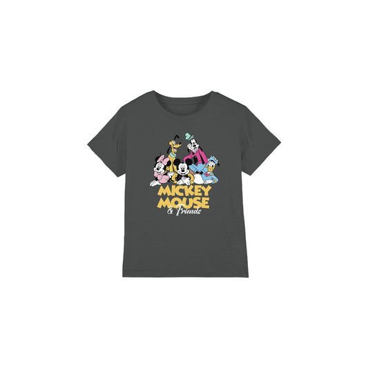Charcoal - Front - Disney Childrens-Kids Mickey Mouse Friends T-Shirt