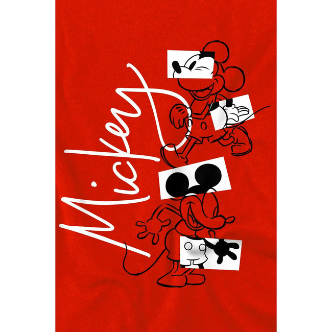 Red - Lifestyle - Disney Childrens-Kids Mickey Mouse Geometric Shapes T-Shirt