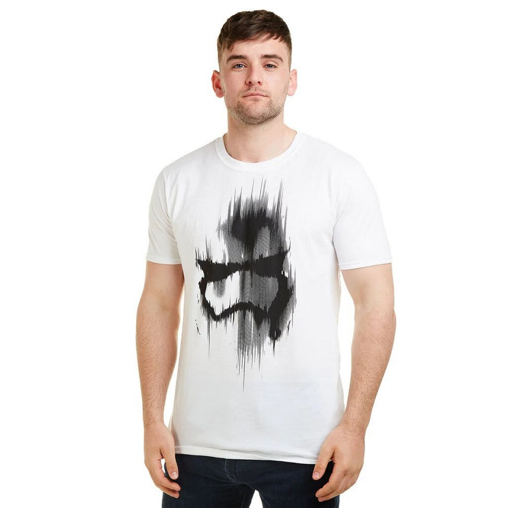 White - Side - Star Wars Mens Trooper Mask T-Shirt