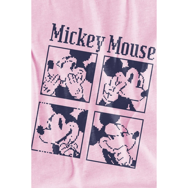Pink - Lifestyle - Disney Childrens-Kids Mickey Mouse Pixelated T-Shirt