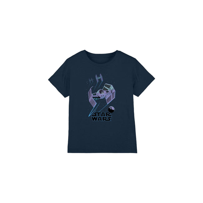 Navy - Front - Star Wars Childrens-Kids Death Star Defenders T-Shirt