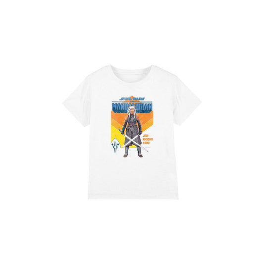 White - Front - Star Wars Childrens-Kids Jedi Ahsoka T-Shirt