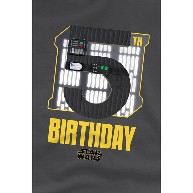 Charcoal - Lifestyle - Star Wars Childrens-Kids Darth Vader Space 5th Birthday T-Shirt