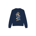 Navy - Front - Captain Marvel Unisex Adult Be Merry Be Bright Sweatshirt