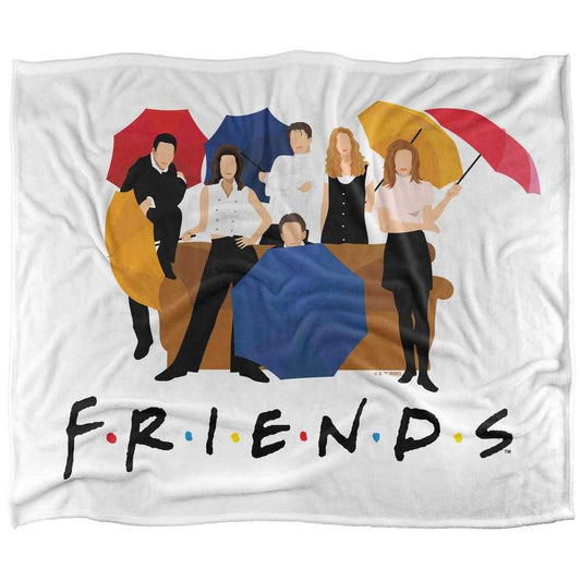 Multicoloured - Front - Friends Color Cut Out Soft Touch Blanket