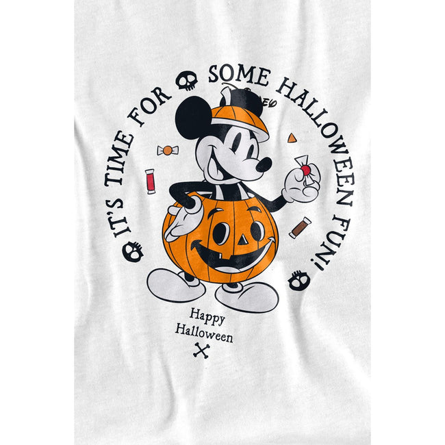 White - Lifestyle - Disney Childrens-Kids Pumpking Costume Mickey Mouse T-Shirt