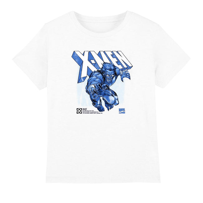 White - Front - Marvel Childrens-Kids X-Men Beast T-Shirt