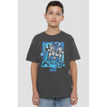 Charcoal - Back - Star Wars Childrens-Kids Papercut R2-D2 T-Shirt