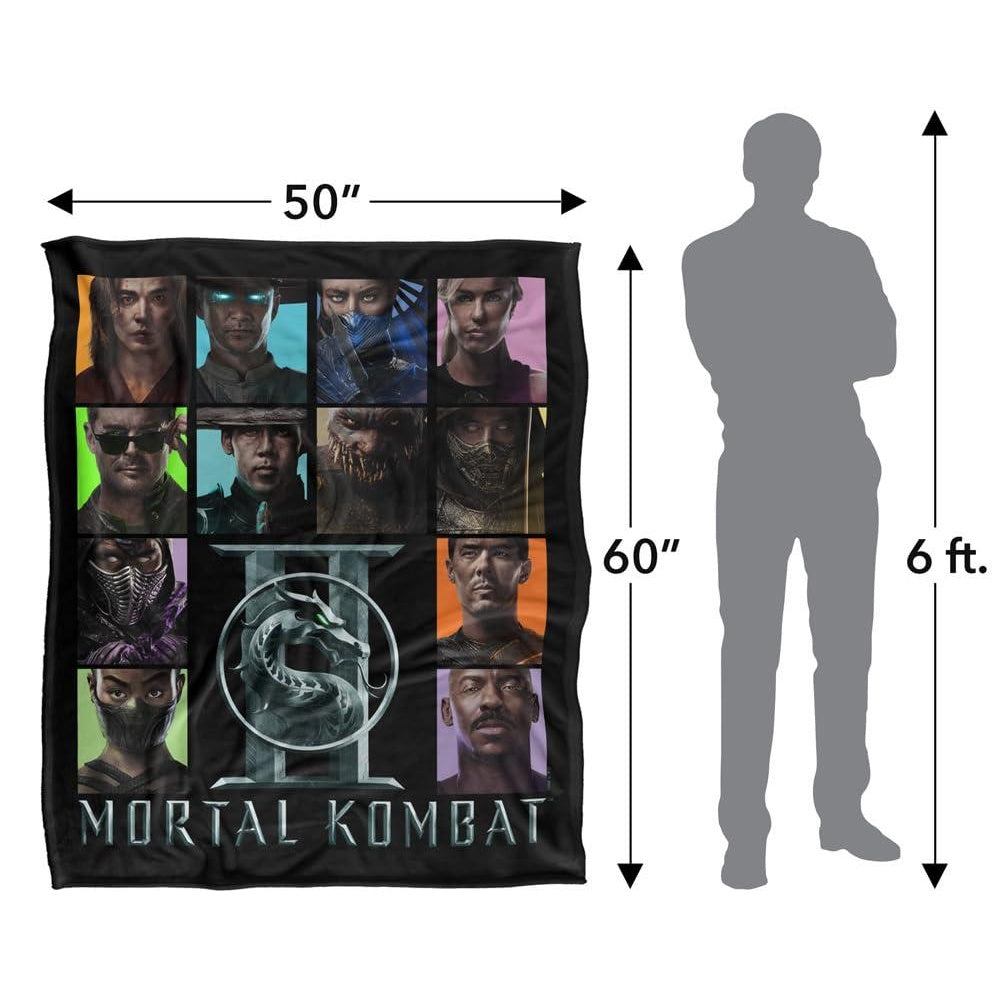 Multicoloured - Lifestyle - Mortal Kombat Character Square Blanket