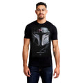 Black - Side - Star Wars: The Mandalorian Mens Shadow T-Shirt
