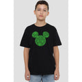 Black - Back - Disney Childrens-Kids Shamrock Ears Mickey Mouse St Patricks Day T-Shirt