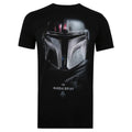 Black - Front - Star Wars: The Mandalorian Mens Shadow T-Shirt