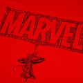 Red - Side - Spider-Man Mens Web Logo T-Shirt