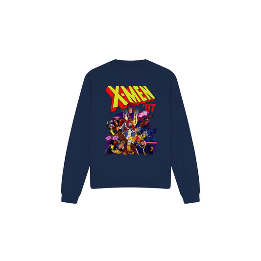 Navy - Front - Marvel Unisex Adult X-Men 97 Comic Sweatshirt
