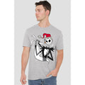 Sport Heather - Back - The Nightmare Before Christmas Mens Jack Skellington T-Shirt