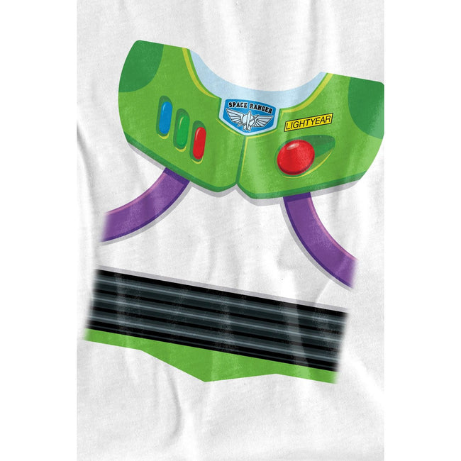 White - Lifestyle - Toy Story Childrens-Kids Buzz Lightyear Costume T-Shirt