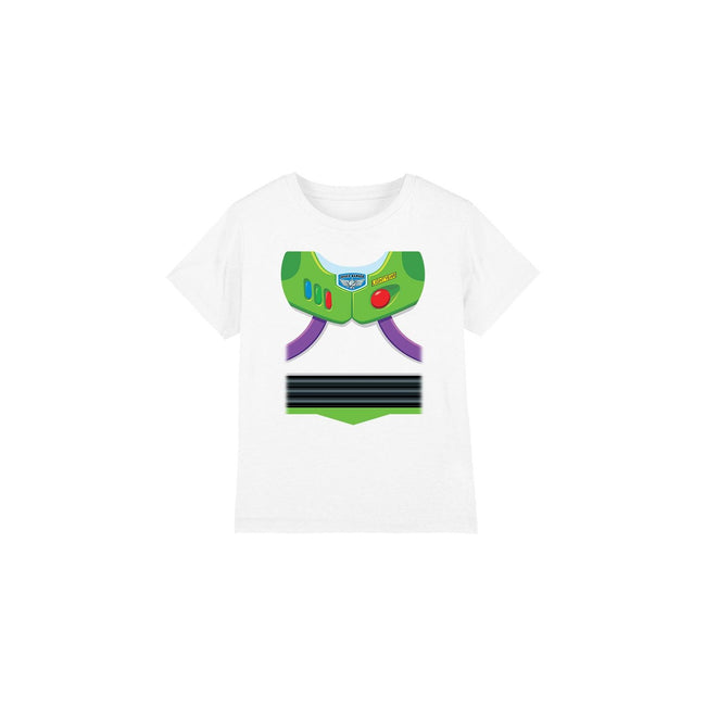 White - Front - Toy Story Childrens-Kids Buzz Lightyear Costume T-Shirt