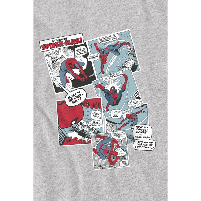 Sport Heather - Lifestyle - Spider-Man Mens Panel Collage T-Shirt