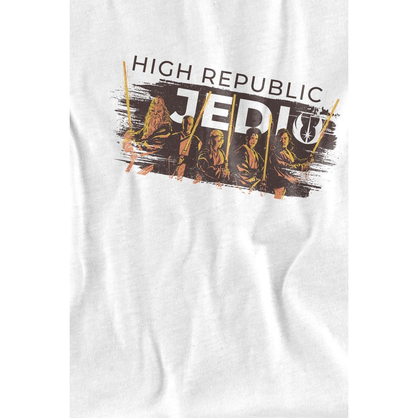 White - Lifestyle - Star Wars: The Acolyte Childrens-Kids High Republic Jedi Ink Group T-Shirt