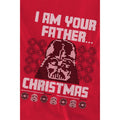Red - Lifestyle - Star Wars Unisex Adult Father Christmas Darth Vader Fair Isle Sweatshirt