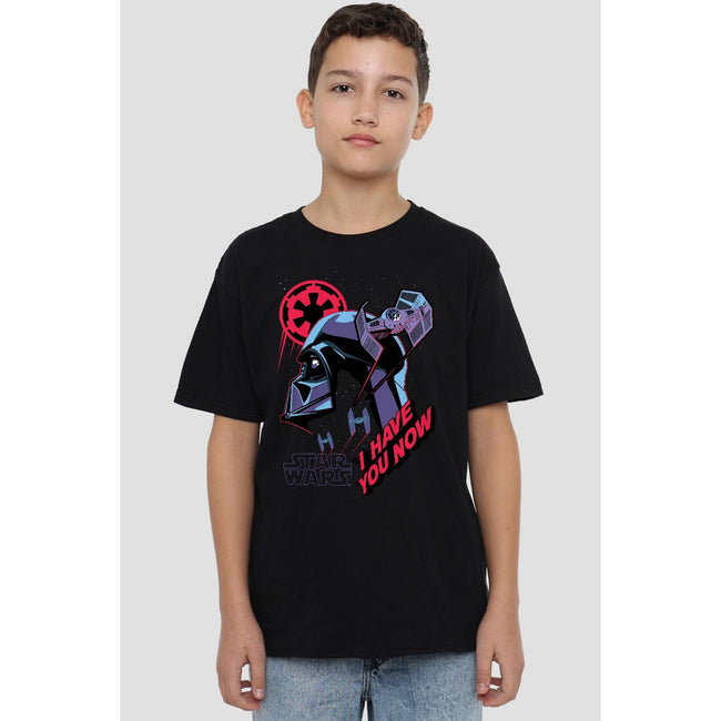 Black - Back - Star Wars Childrens-Kids I Have You Now T-Shirt