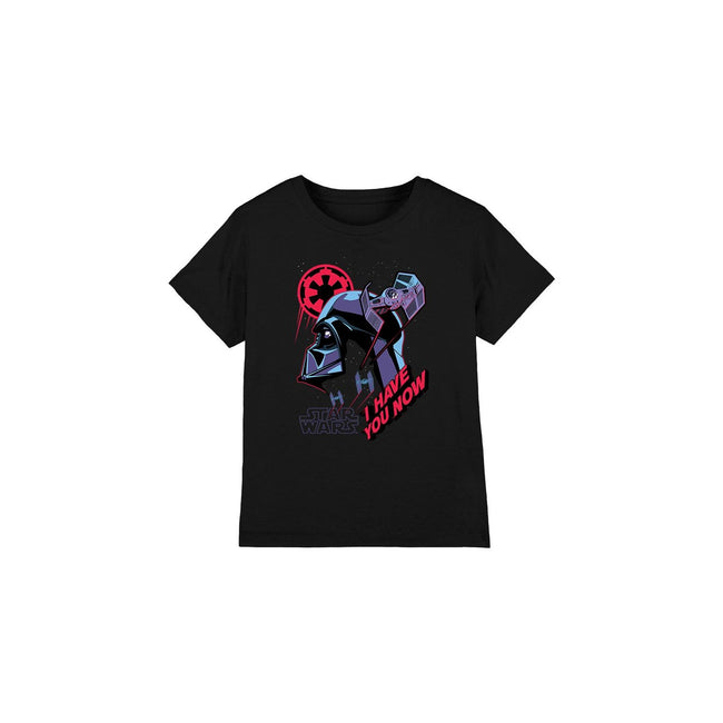 Black - Front - Star Wars Childrens-Kids I Have You Now T-Shirt