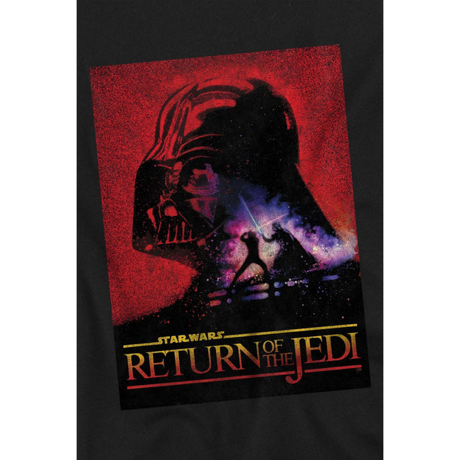 Black - Lifestyle - Star Wars Childrens-Kids Return Of The Jedi Block T-Shirt
