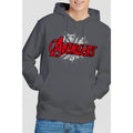 Charcoal - Back - Marvel Mens Avengers Bash Logo Hoodie
