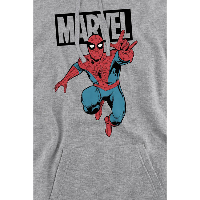 Sport Heather - Lifestyle - Marvel Mens Spider-Man Jump Hoodie