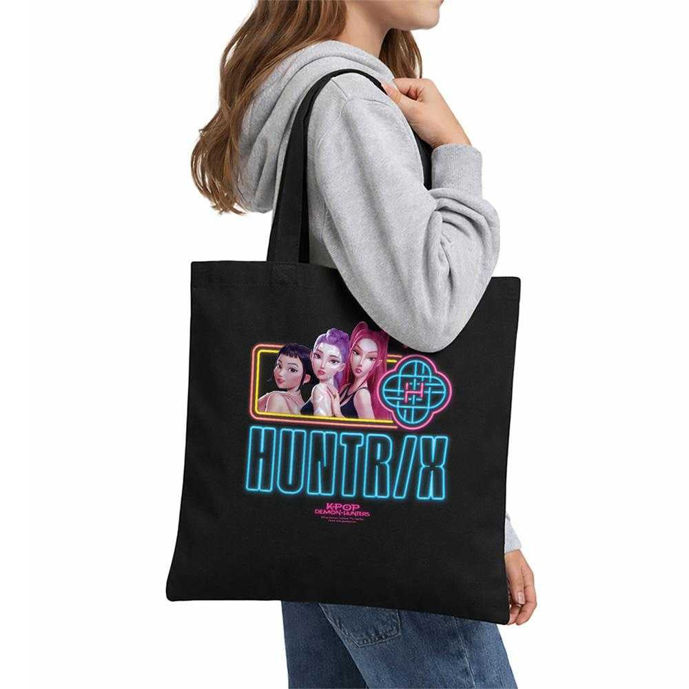 Black - Lifestyle - K-Pop Demon Hunters Huntr-X Reusable Tote Bag