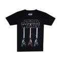 Black - Front - Star Wars Boys Lightsaber T-Shirt