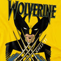 Yellow - Pack Shot - Marvel Childrens-Kids X-Men Wolverine Action Shot T-Shirt