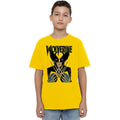Yellow - Side - Marvel Childrens-Kids X-Men Wolverine Action Shot T-Shirt
