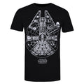 Black - Front - Star Wars Mens Millennium Falcon T-Shirt