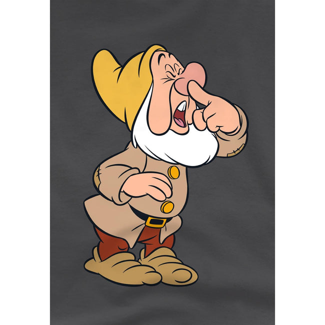 Charcoal - Side - Snow White And The Seven Dwarfs Childrens-Kids Sneezy T-Shirt
