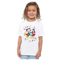 White - Side - Disney Childrens-Kids Mickey & Minnie Mouse Kiss Christmas T-Shirt
