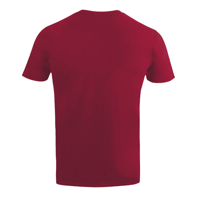 Burgundy - Back - Star Wars Mens Retro Logo Cotton T-Shirt