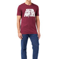 Burgundy - Side - Star Wars Mens Retro Logo Cotton T-Shirt