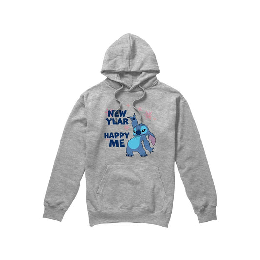 Sport Heather - Front - Lilo & Stitch Mens New Year, Happy Me Hoodie