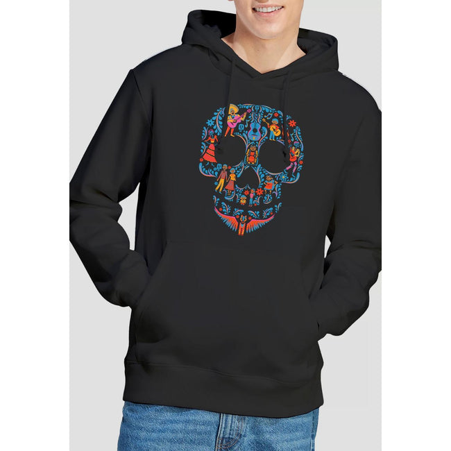 Black - Lifestyle - Coco Mens Day Of The Dead Rivera Family Skull Hoodie