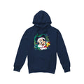 Navy - Front - Disney Mens Mickey Mouse Wreath Christmas Hoodie