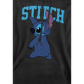 Black - Side - Lilo & Stitch Mens Classic Pose Hoodie