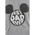 Sport Heather - Side - Disney Mens Best Dad Ever Mickey Mouse Hoodie