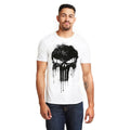 White - Lifestyle - The Punisher Mens Skull T-Shirt