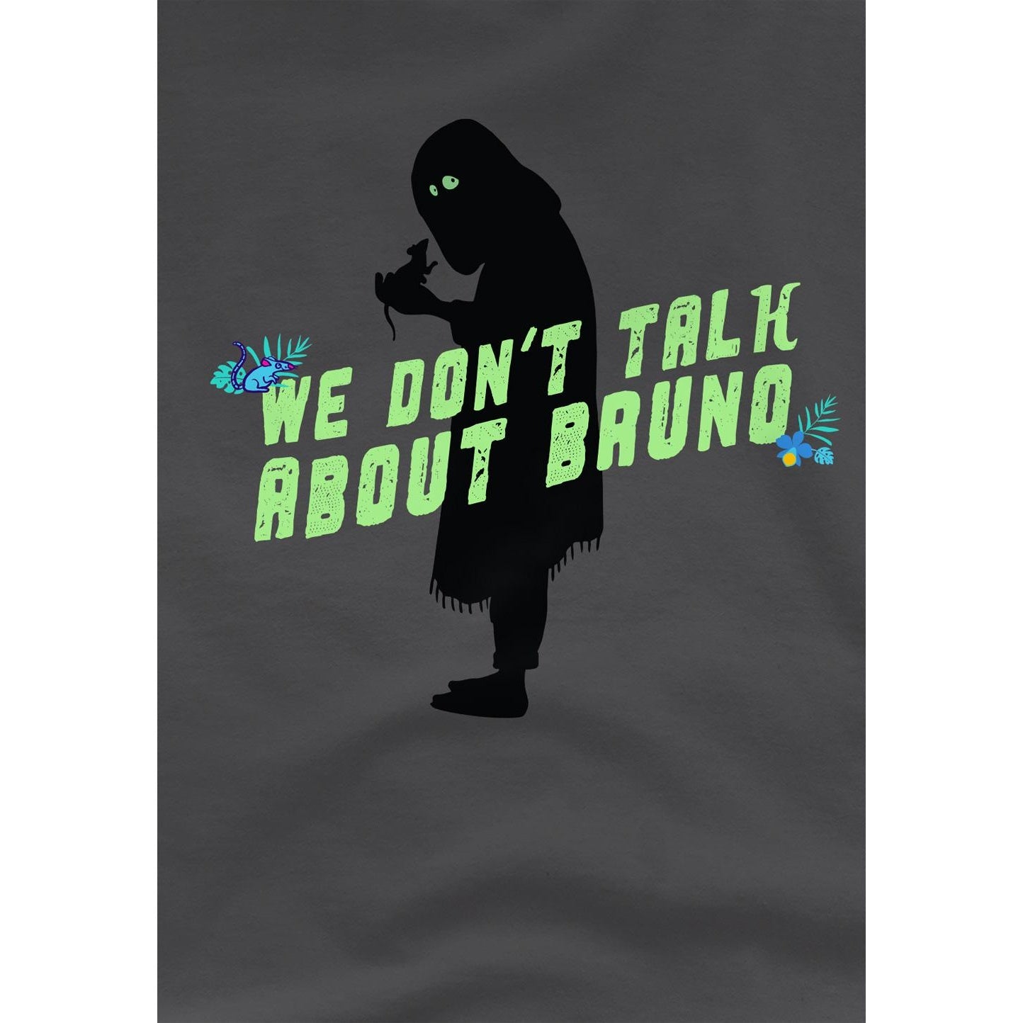 Charcoal - Lifestyle - Encanto Childrens-Kids We Don´t Talk About Bruno Silhouette T-Shirt
