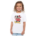 White - Side - Disney Childrens-Kids Mickey & Minnie Mouse Christmas Sweater T-Shirt
